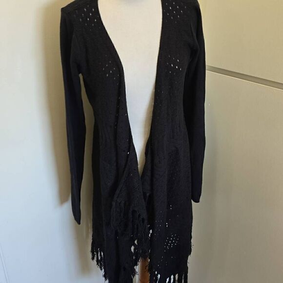Muche et Muchette "Angel"Black long cardigan, NWT O/S - Picture 5 of 9